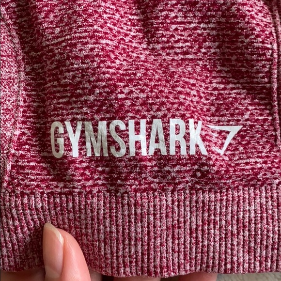 Gymshark Ombre Seamless Crop Top - Chalk Pink/Beet - Picture 3 of 7
